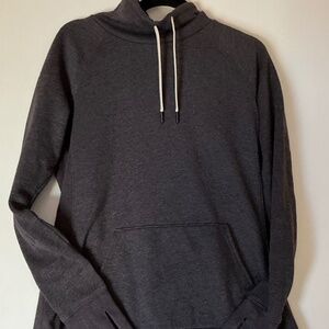 Tek Gear grey turtleneck with white drawstring size small